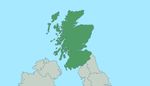 A highlighted map of the Scotland UK region.