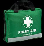 210-piece first aid kit with reflective design suitable for festivals and camping.