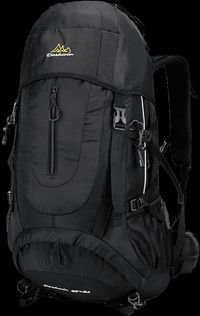 Doshwin 70L backpack with multiple compartments and adjustable straps.