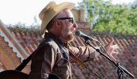 Americana musician performing on stage.