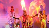 Image of performer at the Nene Valley Rock Festival.