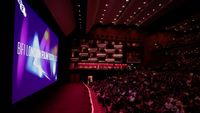 BFI London Film Festival attendees in a film cinema.