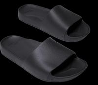 A pair of Archies slider sandals, in black.